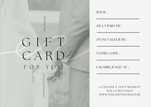 Carte cadeau Perles&Promises